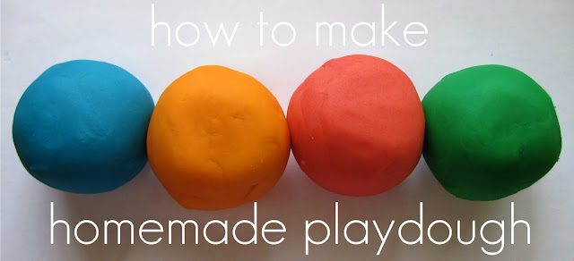 Make your own playdough at home this week!